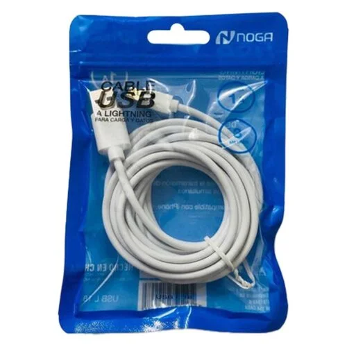 Cable Usb Lightning iPhone iPad 3 Mts Noga