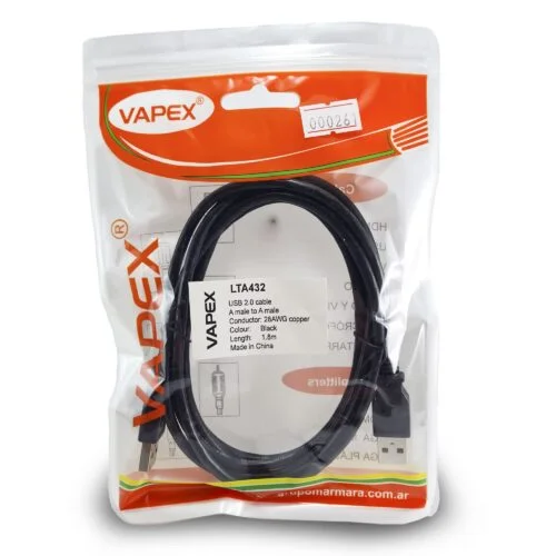 Cable USB M A USB M 1.8M Vapex