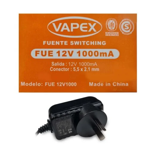 FUENTE 12V 1000ma Conector 5,5x2,1