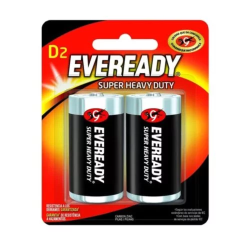 PILA GRANDE D CARBON EVEREADY 1250 R20 NEGRA