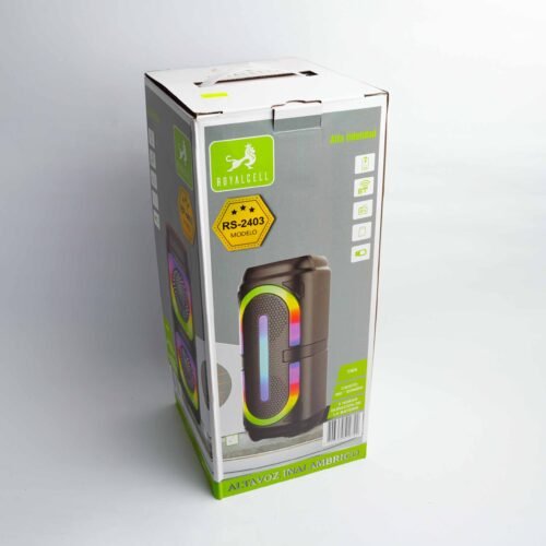 PARLANTE 2X4P RECARGABLE BT/FM/USB/TF ROYALCELL RS-2401 VERTICAL