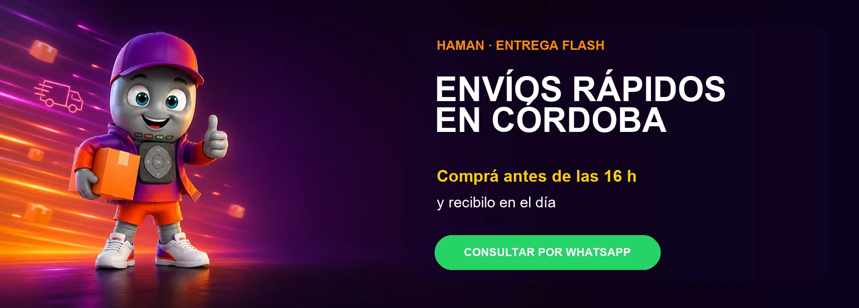Envíos rápidos de controles remotos en Córdoba: comprá antes de las 16 h y recibilo en el día